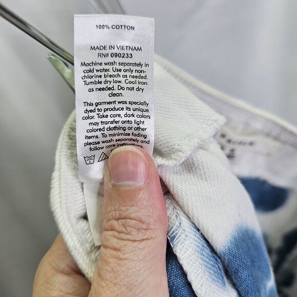 PacSun Blue and White Tie Dye Denim Skirt Size 24/XS - Picture 9 of 11